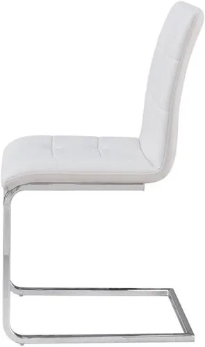 Miniatura 3 de Steve Silver Escondido - Silla auxiliar de piel sintética (2 unidades), color blanco