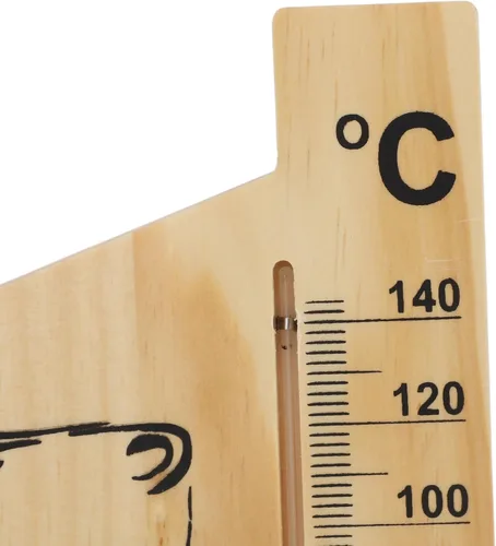 Miniatura 7 de Karlak Sauna Thermometer Hourglass 15 Minute Sand Timer 0 to 140 Celsius Degree Temperature Wall Mount Sauna Accessory