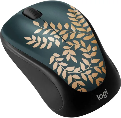 Miniatura 2 de Logitech - Design Collection - Mouse compacto inalámbrico de edición limitada con diseños coloridos - Golden Garden