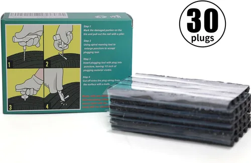 Miniatura 5 de Tachones para Neumáticos de Alta Resistencia (10,16 cm, 30 piezas). Tiras de Sellado de Neumáticos para Reparación de Pinchazos Adecuadas