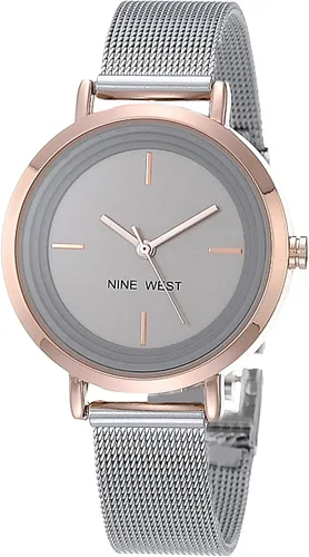 Miniatura 7 de Nine West - Reloj de brazalete de malla para mujer