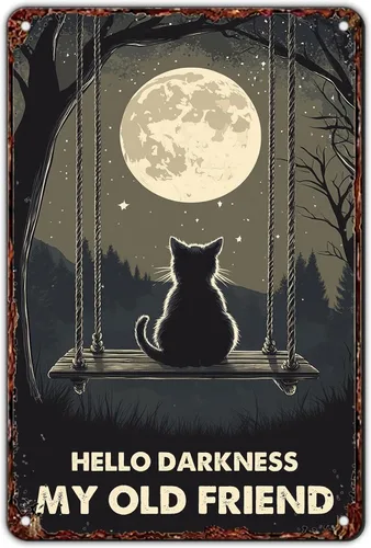Miniatura 114 de Cartel de metal vintage con texto en inglés "Girl and She Lived Happily Ever After Dog" (Poodle Girl and She Lived Happily Ever After Dog), letrero