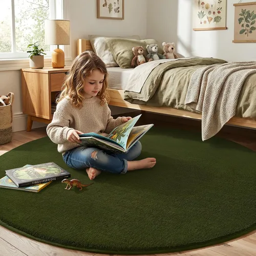 Miniatura 176 de Amearea Alfombras modernas para dormitorio, sala de estar, alfombra de espuma viscoelástica gruesa de 4 x 6 pies, alfombra de espuma viscoelástica