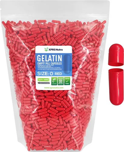 Miniatura 37 de XPRS Nutra Size 0 Empty Capsules - 100 Count Empty Gelatin Capsules - Pills DIY Capsule Filling - Pure Bovine Pill Gel Caps for Do-It-Yourself Rosado