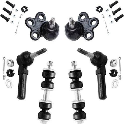 Miniatura 168 de Detroit Axle – Kit de suspensión delantera para Hyundai 2013-2018 Santa Fe 2 enlaces de barra de estabilizador 4 varillas de amarre interiores