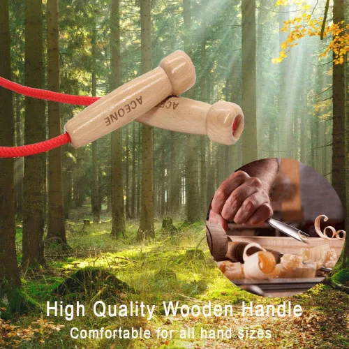 Miniatura 2 de Cuerda de saltar de 16 pies de largo para niños, cuerda de saltar holandesa doble ajustable con mango de madera, cuerda de salto