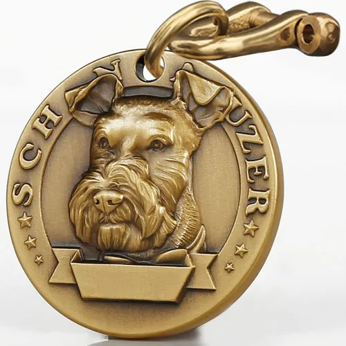 Miniatura 57 de Etiqueta de perro retro de cobre puro tridimensional con estampado de mascotas en relieve, etiquetas personalizadas para mascotas, etiquetas