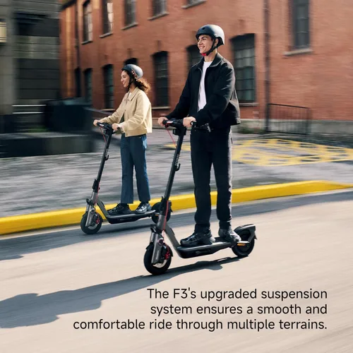 Miniatura 5 de Segway Ninebot F3 Electric Scooter, Up to 20 MPH, 44-Mile Range, Self-Sealing Tubeless Tires, Front Hydraulic & Rear Elastomer Suspension, UL2271
