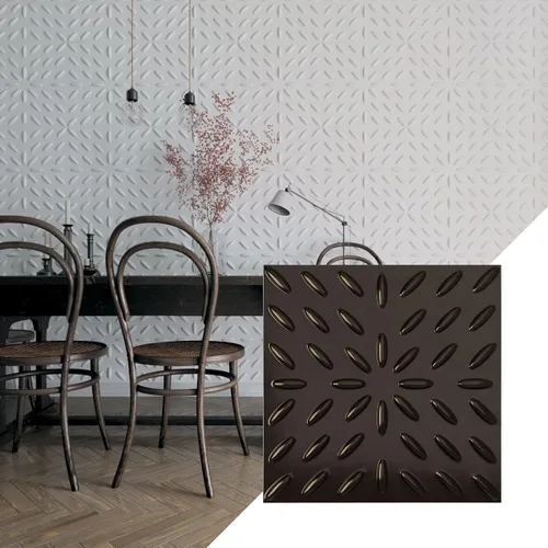Miniatura 13 de Ekena Millwork WP20X20BLWH 19 5/8 pulgadas de ancho x 19 5/8 pulgadas de alto Blaze EnduraWall Decorativo 3D Panel de pared cubre 2.67 pies cuadrados