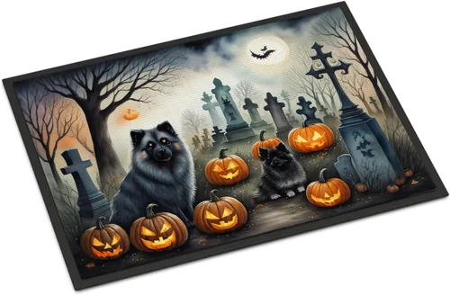 Miniatura 8 de Caroline's Treasures DAC2011MAT - Felpudo de Halloween espeluznante con diseño de Beagle, de 18 x 27 pulgadas, para interiores y exteriores