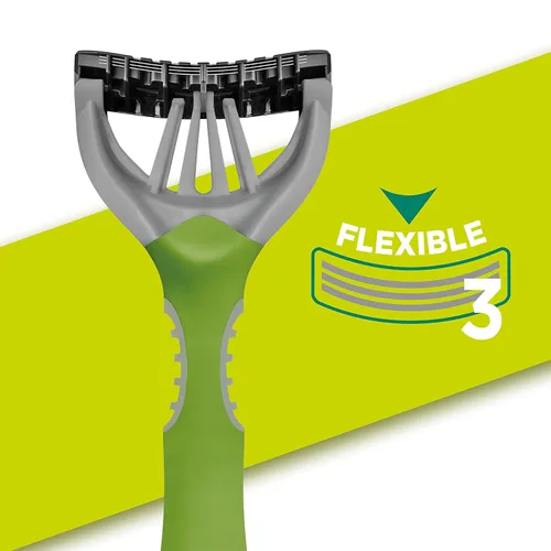 Miniatura 4 de Wilkinson Sword Xtreme 3 Eco Green X 4 - Maquinilla de afeitar desechable para hombre ecológica y reciclable - 70 Gr 4027800175000