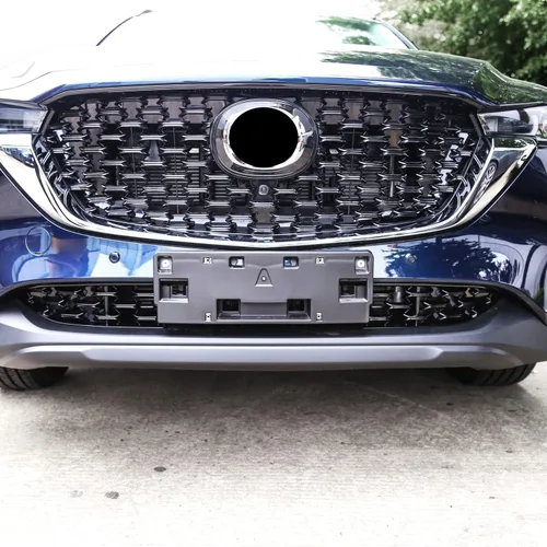 Miniatura 8 de HIGH FLYING Para Mazda CX-5 CX5 2022 2023 2024 Accesorios exteriores Cubierta decorativa de rejilla central delantera inferior del coche ABS negro