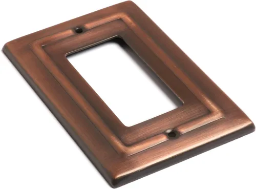 Miniatura 3 de Monarch Abode Placa de Pared Basculante de 1 Gang, Placa de Pared de Metal Decorativa Arquitectónica para Interruptor Individual, Placa Decorativa