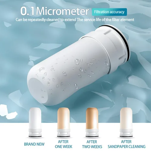 Miniatura 5 de Sistema de filtro de agua para fregadero para grifo de cocina, reduce el plomo, el cloro, el mal sabor y el olor, alta capacidad de 320 galones