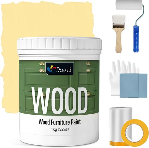 Miniatura 64 de DWIL Pintura para Muebles con Acabado Mate - Pintura para Madera de 16 Oz para Gabinetes, Puertas, Mesas y Cómodas Renovación - A Base de Agua, No