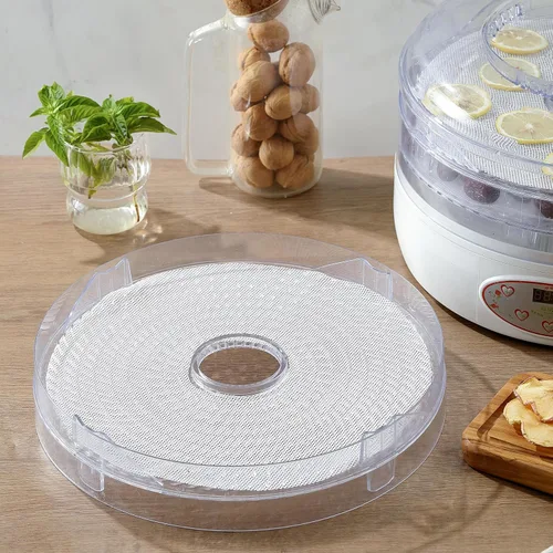 Miniatura 7 de Paquete de 8 hojas deshidratadoras de silicona, bandejas deshidratadoras redondas de 13 pulgadas para deshidratar carne, frutas, verduras, flores