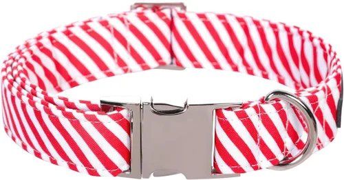 Miniatura 17 de Collar para perro Lionet Paws, cómodo y ajustable, collar lindo con hebilla de metal para perros machos y hembras, patrón de pelota de tenis, Tennis