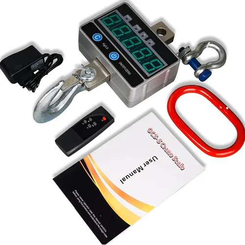 Miniatura 6 de Báscula colgante digital, báscula de grúa de 4,409.2 lbs/4400 libras, báscula industrial resistente, control remoto incluido, pantalla LED