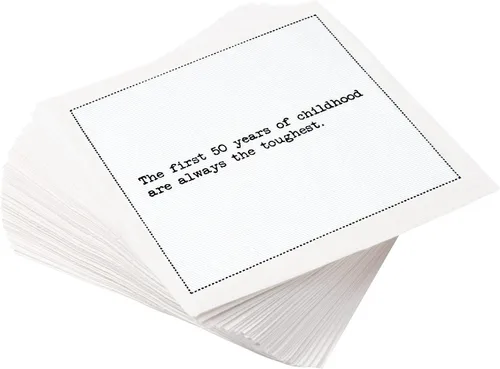 Miniatura 13 de Five Star Funny Dog Quotes Servilletas de cóctel de algodón blanco 50 servilletas de bebidas desechables de lujo con citas ingeniosas de perros