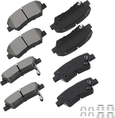 Miniatura 31 de CCIyu Juego de pastillas de freno de cerámica delanteras y traseras D882/D883 para Buick Rainier (2004-2005), Chevrolet SSR (2003-2005), Chevrolet