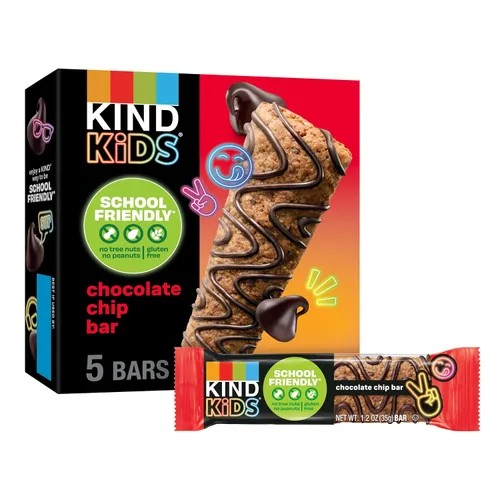 Miniatura 12 de KIND Barras de granola para niños, magdalenas de arándanos, sin gluten, bajas en sodio, bocadillos sin maní y nueces de árbol, 0.18 onzas