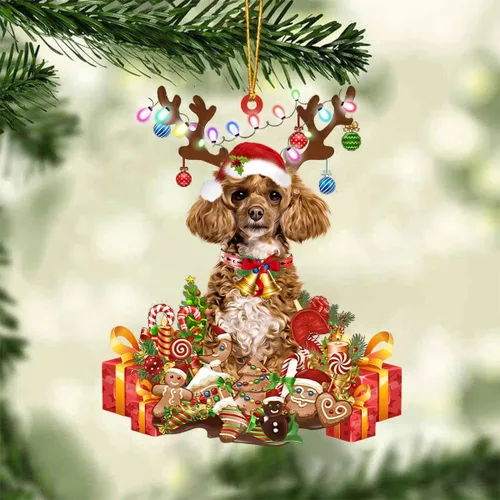 Miniatura 56 de Nazenti Adorno de Navidad personalizado de reno de Alaskan Malamute – Adorno de perro personalizado para amantes de las mascotas, acrílico plano