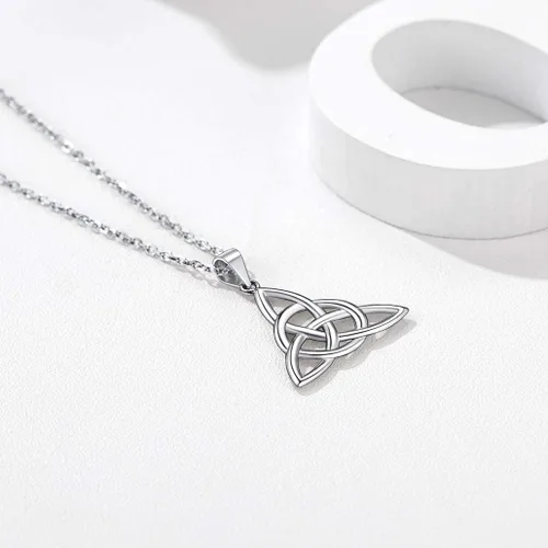 Miniatura 8 de Collar de plata de ley 925, chapado en oro, dos tonos, con colgante de animales de dos tonos, con caballito de mar, con delfín, regalo de cumpleaños