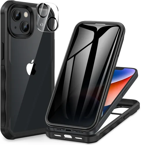 Miniatura 117 de CENHUFO Funda de privacidad para iPhone 11 Pro, funda de cuerpo completo con protector de pantalla de privacidad de vidrio templado 9H integrado
