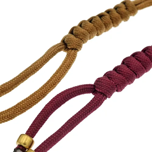 Miniatura 4 de 550 cordones para cuchillos EDC pulsera hecha a mano cuerda de nailon táctica para hombres, colgante de cuerda de paracaídas para cuchillos