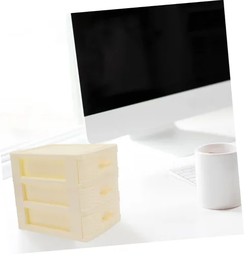 Miniatura 2 de Homoyoyo Caja de almacenamiento multicapa Caja de almacenamiento de plástico Organizador de escritorio Caja de almacenamiento de maquillaje