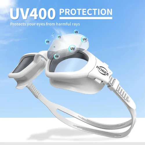 Miniatura 2 de Robee Gafas de natación, gafas de natación polarizadas para adultos, para hombres, mujeres y jóvenes, gafas de piscina de agua