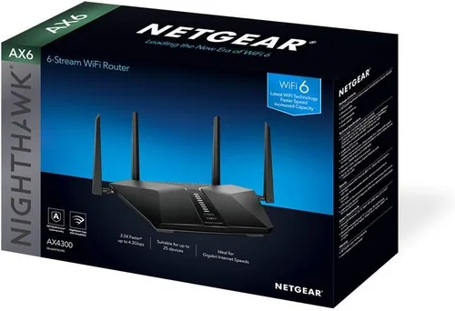 Miniatura 6 de Netgear Nighthawk AX6 6-Stream AX4300 WiFi 6 Router (RAX45-100NAS)