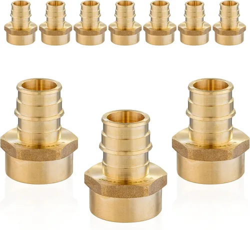 Miniatura 11 de PEX-A - Accesorios de expansión PEX-A, adaptador NPT roscado hembra PEX-A de 1/2 x 1/2 pulgadas, accesorios de tubería de expansión de latón