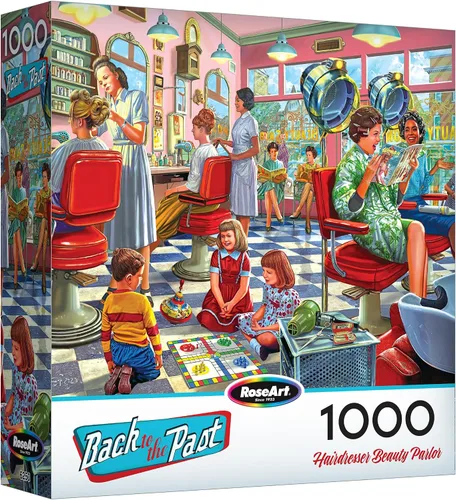 Miniatura 11 de RoseArt - Back to the Past - Backyard BBQ - Rompecabezas de 1000 piezas para adultos