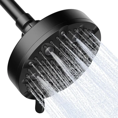Miniatura 18 de OFFO Cabezal de ducha, cabezal de ducha de alta presión con 6 modos, cabezales de ducha fijos para un fuerte flujo de agua y una experiencia