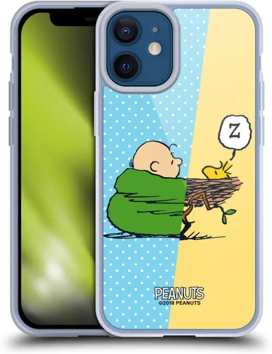 Miniatura 359 de Head Case Designs Funda de gel con licencia oficial de Peanuts Snoopy & Woodstock Halfs and Laughs [protección de grado militar] compatible
