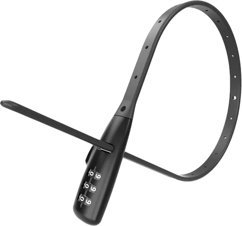 WARLION Cerradura de Brida con Cremallera - Cerradura de Cable Ajustable de 3 Dígitos, para Portabicicletas, Casco de Motocicleta, Patineta, Esquís,