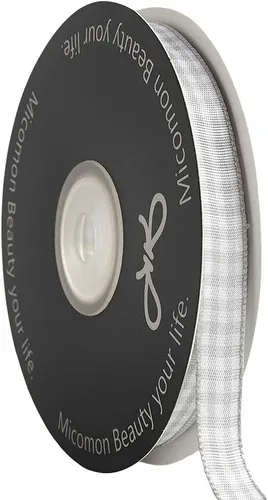 Miniatura 46 de Cinta de cuadros a cuadros vichy marrón 25 yardas cada rollo 100% poliéster (1 pulgada, marrón)