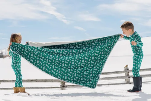 Miniatura 2 de KicKee Pants Conjunto de pijama estampado con camiseta de manga larga, pijama ajustada súper suave de bebé a niño