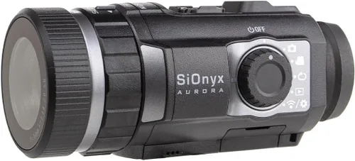 SIONYX Aurora Black I - Cámara de visión nocturna digital a todo color con funda rígida I ultra baja luz IR visión nocturna monocular I resistente