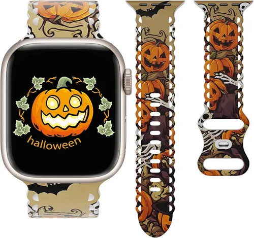Miniatura 21 de Correa de encaje floral compatible con Apple Watch de 40mm 44mm 46mm 41mm 45mm 38mm 42mm 49mm, mujeres, correa deportiva de repuesto de silicona E