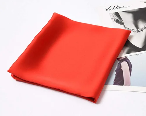 Miniatura 21 de Conjunto de bufanda de poliéster de gasa cuadrada de satén suave y grande para mujer, cuello de cabeza, multiuso, colores sólidos disponibles