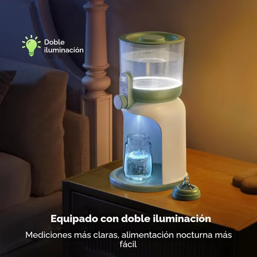 Miniatura 2 de Momcozy Calentador de agua de doble luz para alimentación nocturna, calentador de biberones instantáneo para hacer fórmula, capacidad de 57 onzas
