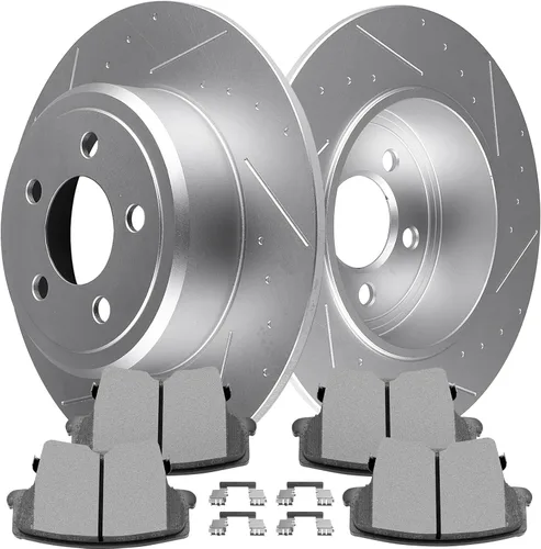 Miniatura 24 de SCITOO Brake Kits For Jeep For Cherokee 1999-2001,For TJ 1999-2006,For Jeep For Wrangler 2000-2006 Front Drilled & Slotted Disc Brakes Rotors and