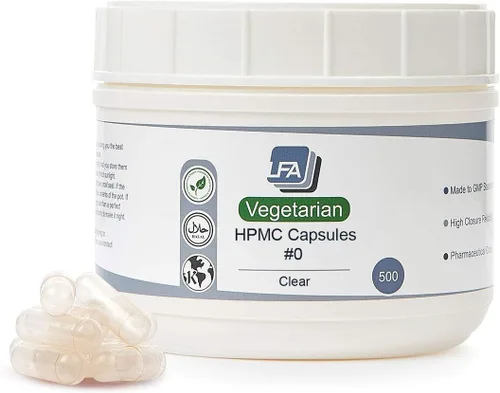 Miniatura 13 de Cápsulas vacías de tamaño 0 – HPMC vegano – 120 cápsulas vegetarianas vacías – 0 cápsulas de píldoras vegetales rellenables unidas – Cápsulas