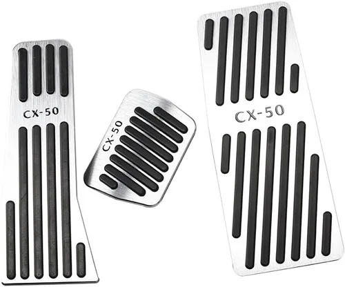 Miniatura 9 de BOYUER Juego de 3 almohadillas antideslizantes para pedal de acelerador de gas de freno de aluminio sin taladrar para Mazda CX-5 2013-2025 (rojo)