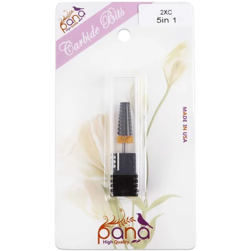 Miniatura 9 de PANA Broca de carburo de uñas 5 en 1 con vástago de 3/32 pulgadas - (triple grueso - 2X grano grueso, DLC negro) - uso de rotación bidireccional