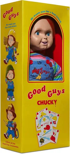 Miniatura 9 de Spirit Halloween Muñeca Chucky Good Guys de 24 pulgadas, multicolor
