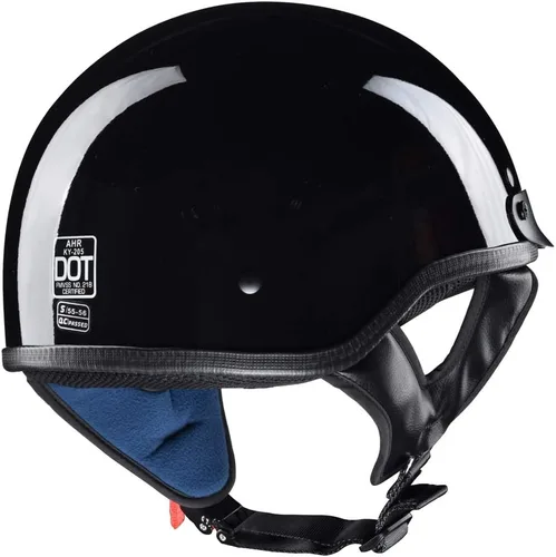 Miniatura 4 de AHR Half Face Motorcycle Helmet DOT Approved Half Helmet for Motorbike Cruiser Chopper, Run-C & Run-D Patriotic Flag