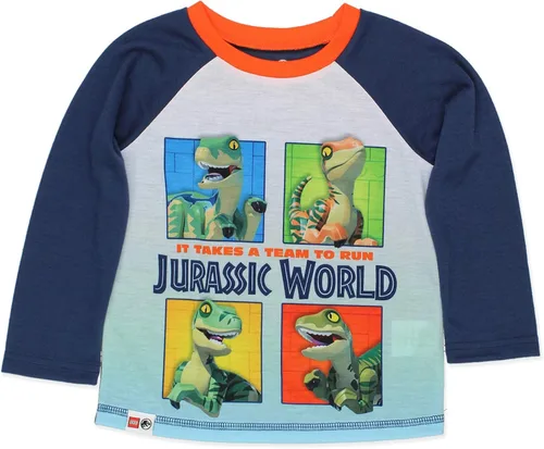 Miniatura 5 de Lego Jurassic World - Juego de pijamas de manga larga para niños (2 piezas)